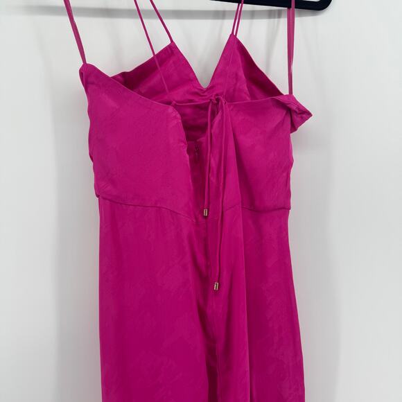 Rebecca Vallance Theresa Center Ruched Jacquard Midi Dress Size 6 US NWT Party - Picture 4 of 8